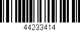 Código de barras (EAN, GTIN, SKU, ISBN): '44233414'
