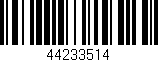 Código de barras (EAN, GTIN, SKU, ISBN): '44233514'