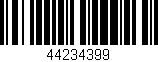 Código de barras (EAN, GTIN, SKU, ISBN): '44234399'