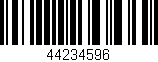 Código de barras (EAN, GTIN, SKU, ISBN): '44234596'