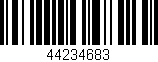 Código de barras (EAN, GTIN, SKU, ISBN): '44234683'