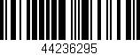 Código de barras (EAN, GTIN, SKU, ISBN): '44236295'