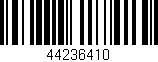 Código de barras (EAN, GTIN, SKU, ISBN): '44236410'