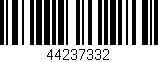 Código de barras (EAN, GTIN, SKU, ISBN): '44237332'