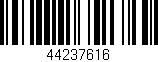 Código de barras (EAN, GTIN, SKU, ISBN): '44237616'