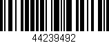 Código de barras (EAN, GTIN, SKU, ISBN): '44239492'