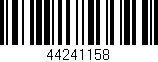 Código de barras (EAN, GTIN, SKU, ISBN): '44241158'