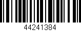 Código de barras (EAN, GTIN, SKU, ISBN): '44241384'