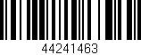 Código de barras (EAN, GTIN, SKU, ISBN): '44241463'