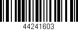 Código de barras (EAN, GTIN, SKU, ISBN): '44241603'