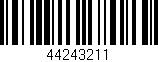 Código de barras (EAN, GTIN, SKU, ISBN): '44243211'