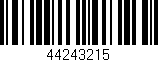 Código de barras (EAN, GTIN, SKU, ISBN): '44243215'