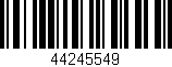 Código de barras (EAN, GTIN, SKU, ISBN): '44245549'