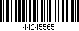 Código de barras (EAN, GTIN, SKU, ISBN): '44245565'