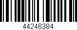 Código de barras (EAN, GTIN, SKU, ISBN): '44246384'
