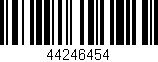 Código de barras (EAN, GTIN, SKU, ISBN): '44246454'