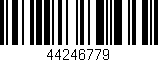 Código de barras (EAN, GTIN, SKU, ISBN): '44246779'