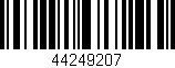 Código de barras (EAN, GTIN, SKU, ISBN): '44249207'