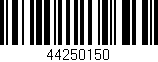 Código de barras (EAN, GTIN, SKU, ISBN): '44250150'