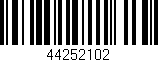 Código de barras (EAN, GTIN, SKU, ISBN): '44252102'