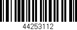 Código de barras (EAN, GTIN, SKU, ISBN): '44253112'