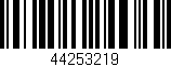 Código de barras (EAN, GTIN, SKU, ISBN): '44253219'