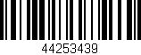 Código de barras (EAN, GTIN, SKU, ISBN): '44253439'