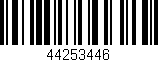 Código de barras (EAN, GTIN, SKU, ISBN): '44253446'