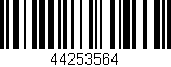 Código de barras (EAN, GTIN, SKU, ISBN): '44253564'