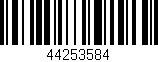Código de barras (EAN, GTIN, SKU, ISBN): '44253584'