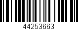Código de barras (EAN, GTIN, SKU, ISBN): '44253663'