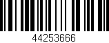 Código de barras (EAN, GTIN, SKU, ISBN): '44253666'