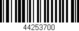 Código de barras (EAN, GTIN, SKU, ISBN): '44253700'