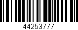 Código de barras (EAN, GTIN, SKU, ISBN): '44253777'