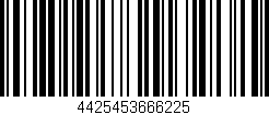 Código de barras (EAN, GTIN, SKU, ISBN): '4425453666225'