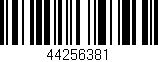 Código de barras (EAN, GTIN, SKU, ISBN): '44256381'