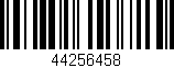 Código de barras (EAN, GTIN, SKU, ISBN): '44256458'