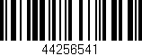 Código de barras (EAN, GTIN, SKU, ISBN): '44256541'