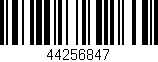 Código de barras (EAN, GTIN, SKU, ISBN): '44256847'