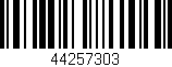 Código de barras (EAN, GTIN, SKU, ISBN): '44257303'
