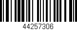 Código de barras (EAN, GTIN, SKU, ISBN): '44257306'