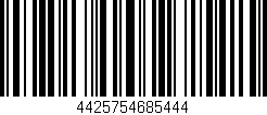 Código de barras (EAN, GTIN, SKU, ISBN): '4425754685444'