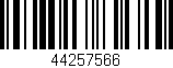 Código de barras (EAN, GTIN, SKU, ISBN): '44257566'