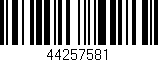 Código de barras (EAN, GTIN, SKU, ISBN): '44257581'