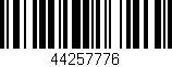 Código de barras (EAN, GTIN, SKU, ISBN): '44257776'