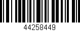 Código de barras (EAN, GTIN, SKU, ISBN): '44258449'