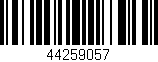 Código de barras (EAN, GTIN, SKU, ISBN): '44259057'