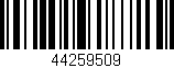 Código de barras (EAN, GTIN, SKU, ISBN): '44259509'
