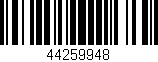 Código de barras (EAN, GTIN, SKU, ISBN): '44259948'