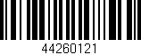 Código de barras (EAN, GTIN, SKU, ISBN): '44260121'